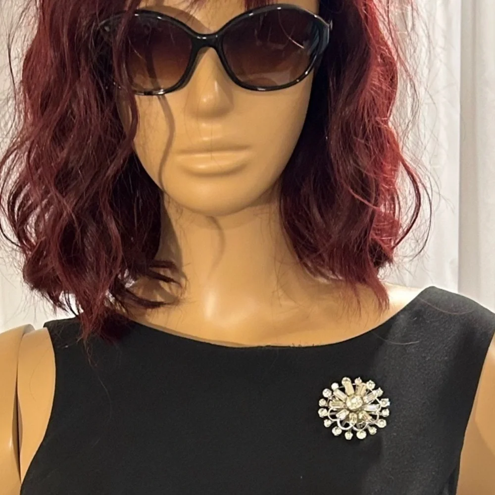 CORO Heavily Glittering Rhinestone Brooch